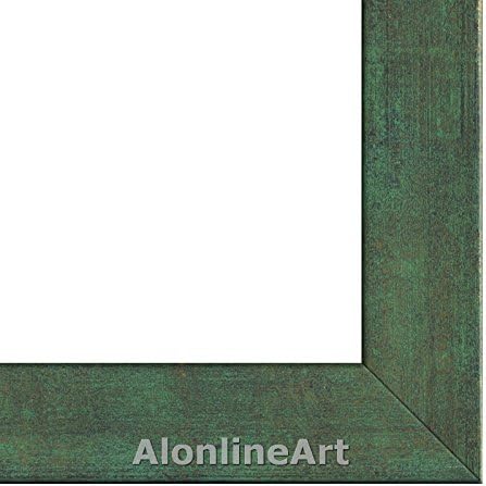 Alonline Art - עמודי היצירה Nasa Hubble Stars II על ידי Galaxy Space | תמונה ממוסגרת ירוקה מודפסת